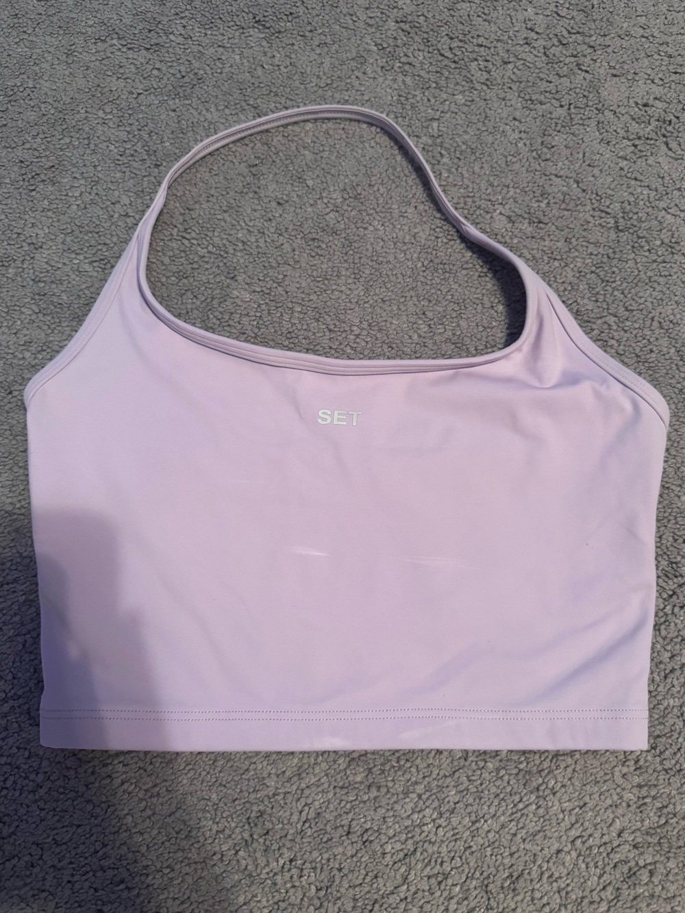 Purple Set Active Halter Top